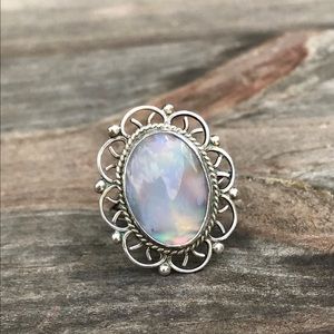 Oval Moonstone Ring